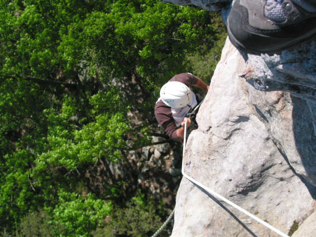 rockclimbing pe class